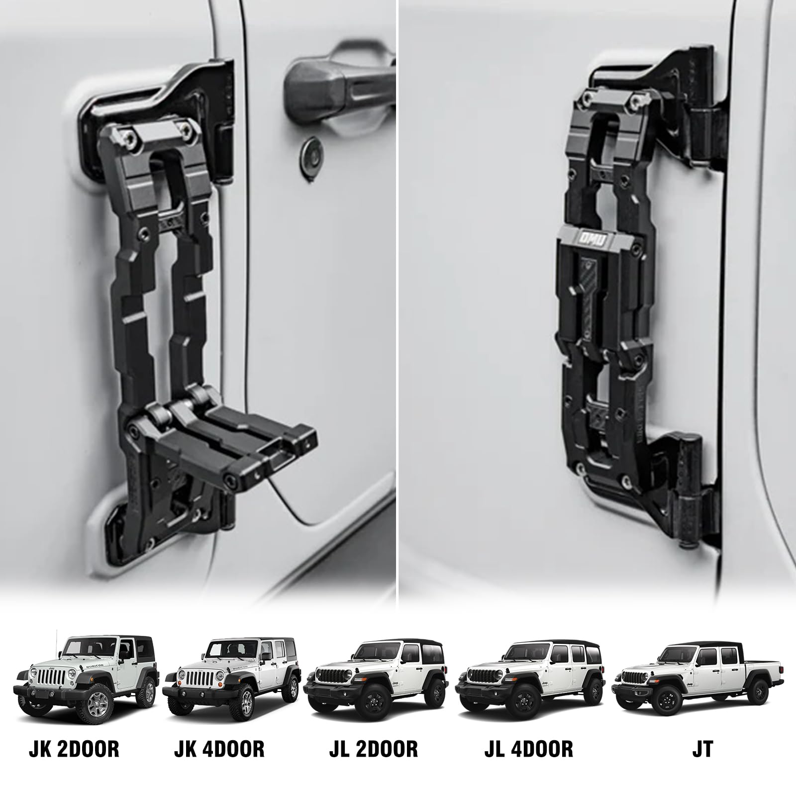 Amazon | ドアヒンジステップアルミ折りたたみフットペダルJeep