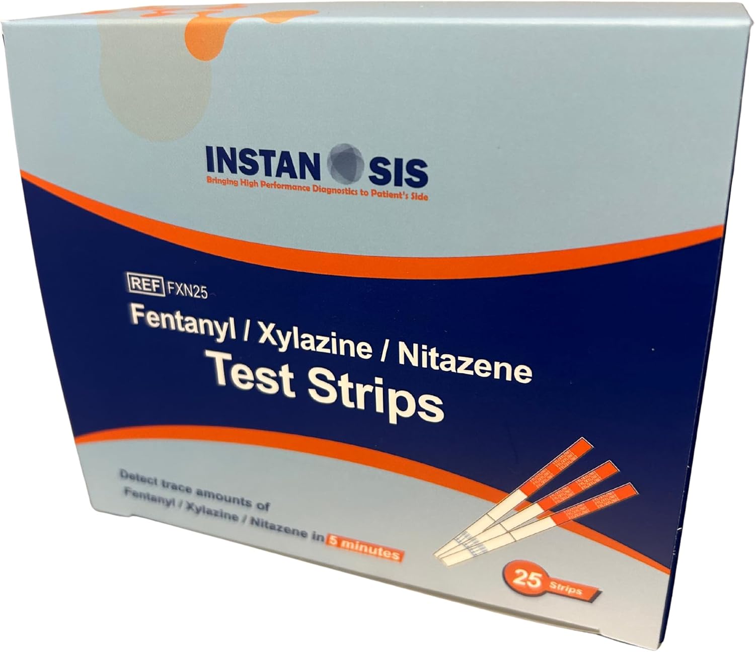 3-in-1 Fentanyl/Xylazine/Nitazene Test Strips for Liquid, Pills & Powder Substances, 25 Count, Made in USA, 10x More Sensitive - for Harm Reduction & Forensic Investigation (5)
