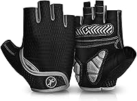 MOREOK 5MM Gel Half Finger Cycling Gloves for Men Women - Bike Road Mountain Biking, Weight Lifting, Gym, Motorcycle, Outdoor Sports
