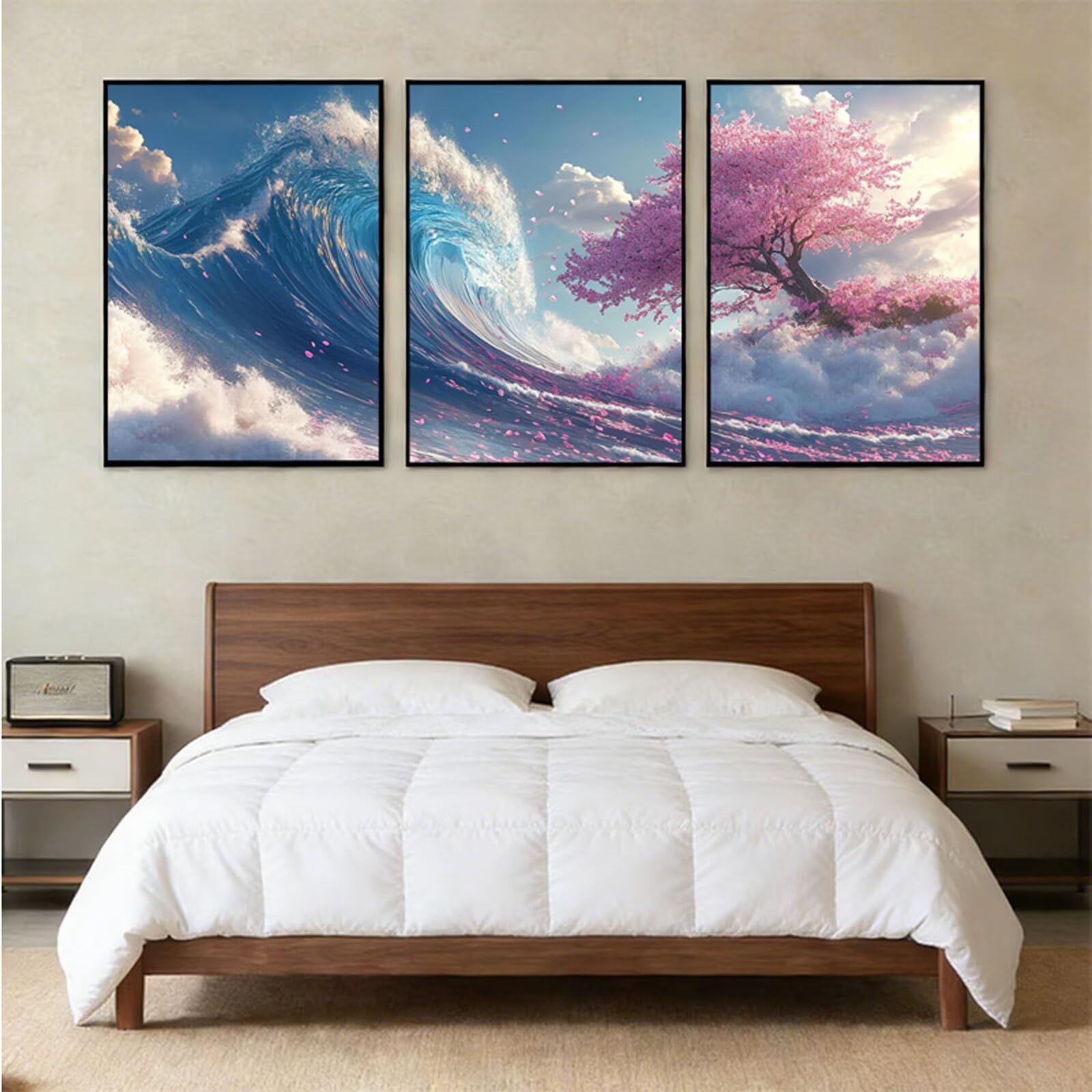 Malarstwo diamentowe, wiercenie, pełny zestaw, różowe drzewo, zestaw do haftowania dla dorosłych, okrągły zestaw do haftowania, 60 x 90 cm, mozaika ze strasu, rękodzieło, dekoracja domu, na ścianę