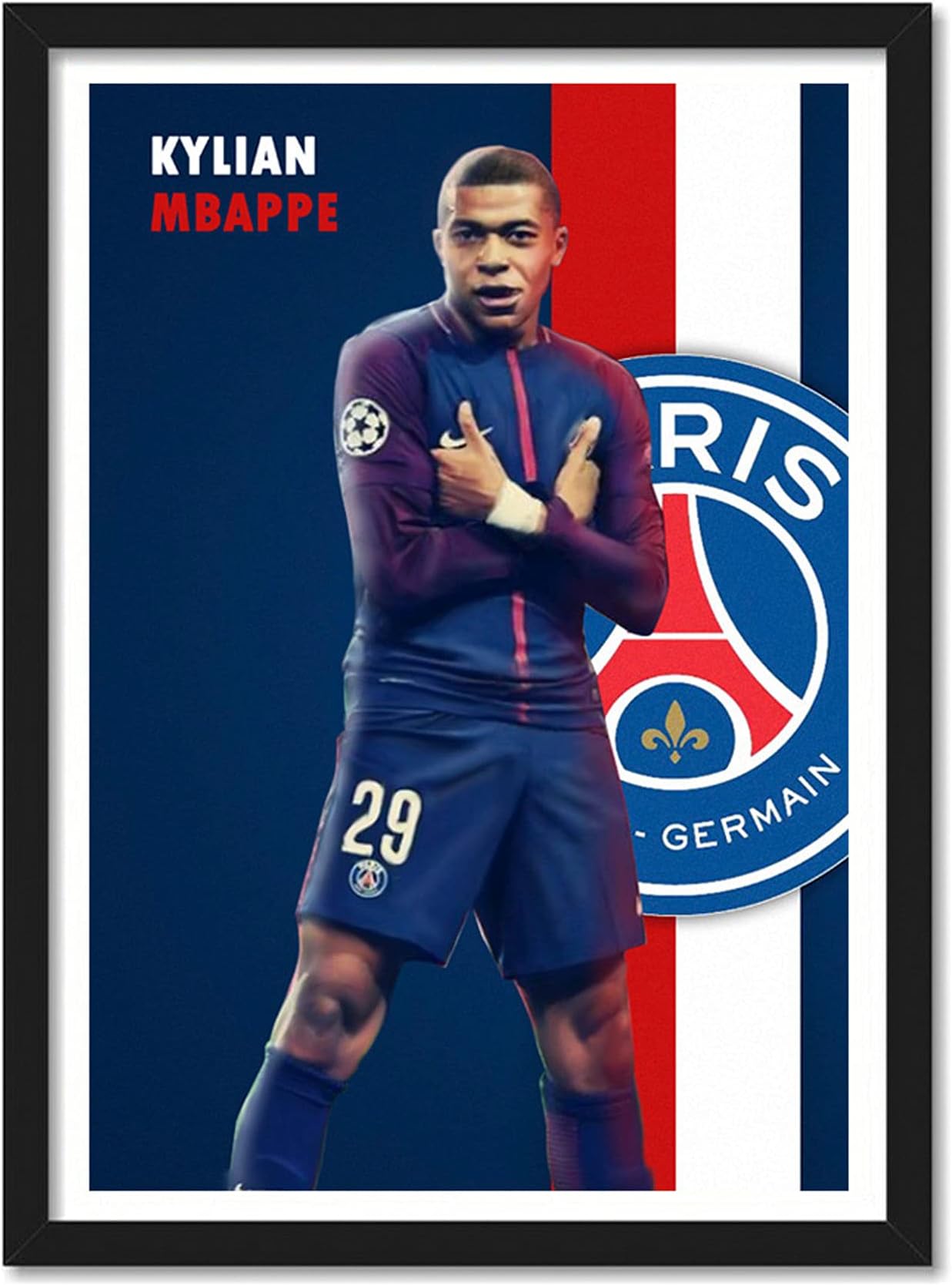 Good Hope - Kylian Mbappe Pop Art Framed Poster For Room & Office (13 ...
