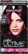 Schwarzkopf Color Ultime Hair Color, 5.23 Charcoal Fuchsia, 1 Application - Permanent Hair Dye for Vivid Color Intensity and Fade-Resistant Shine up to 10 Weeks