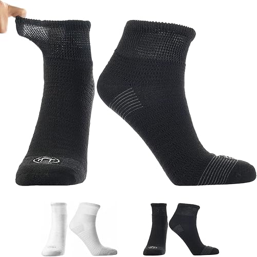 Miniatura 4 de Doctor's Choice Calcetines para diabéticos y neuropatía para hombre, talla L 10-13, XL 12-15, 2 pares