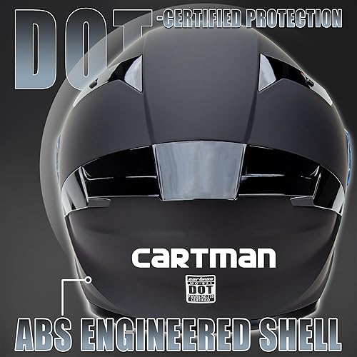 Miniatura 2 de Cartman Full Face Motorcycle Helmet, Comfortable Motocross Off Road Street Bike Helmet Unisex Adult DOT Approved, Lightweight, Aerodynamic, Matte