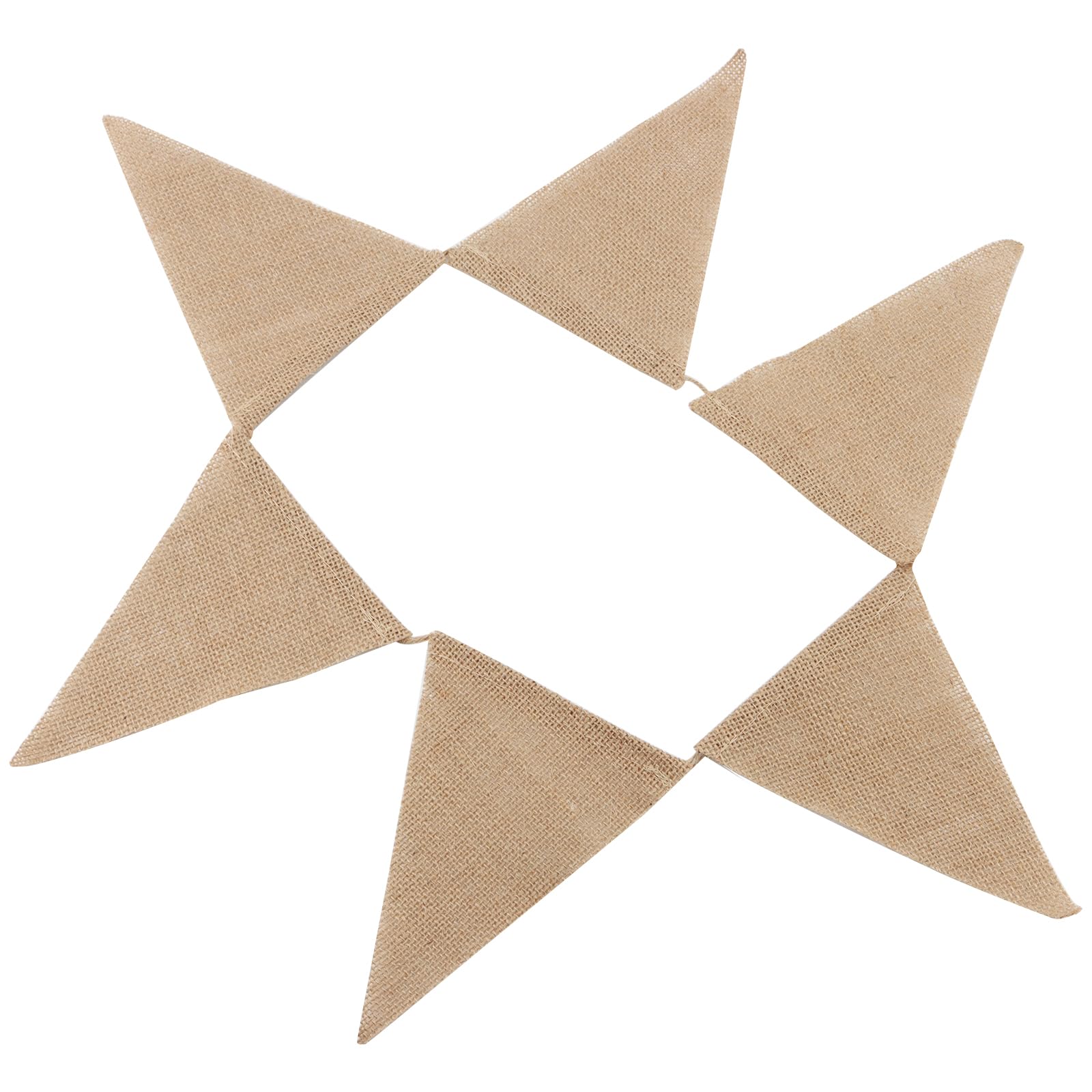 Banderole Décorative En Toile De Jute Forme Cœur "CARDS" - 1,2 M, Décoration Mariage Rustique, Fêtes - 8