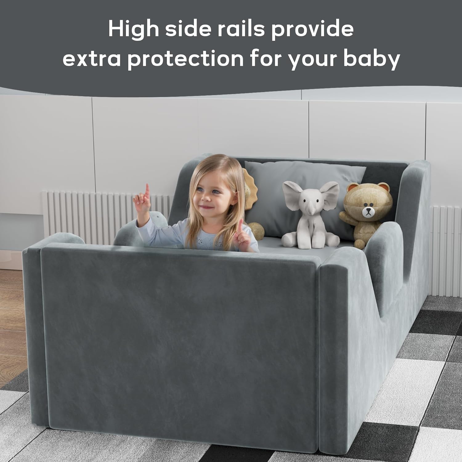 COSYSUPER Premium Crib Mattress and Toddler Mattress 52" x 27.6" x 3.15",Firm,Breathable Hypoallergenic for Standard Cribs and Toddler Bed, Pure White