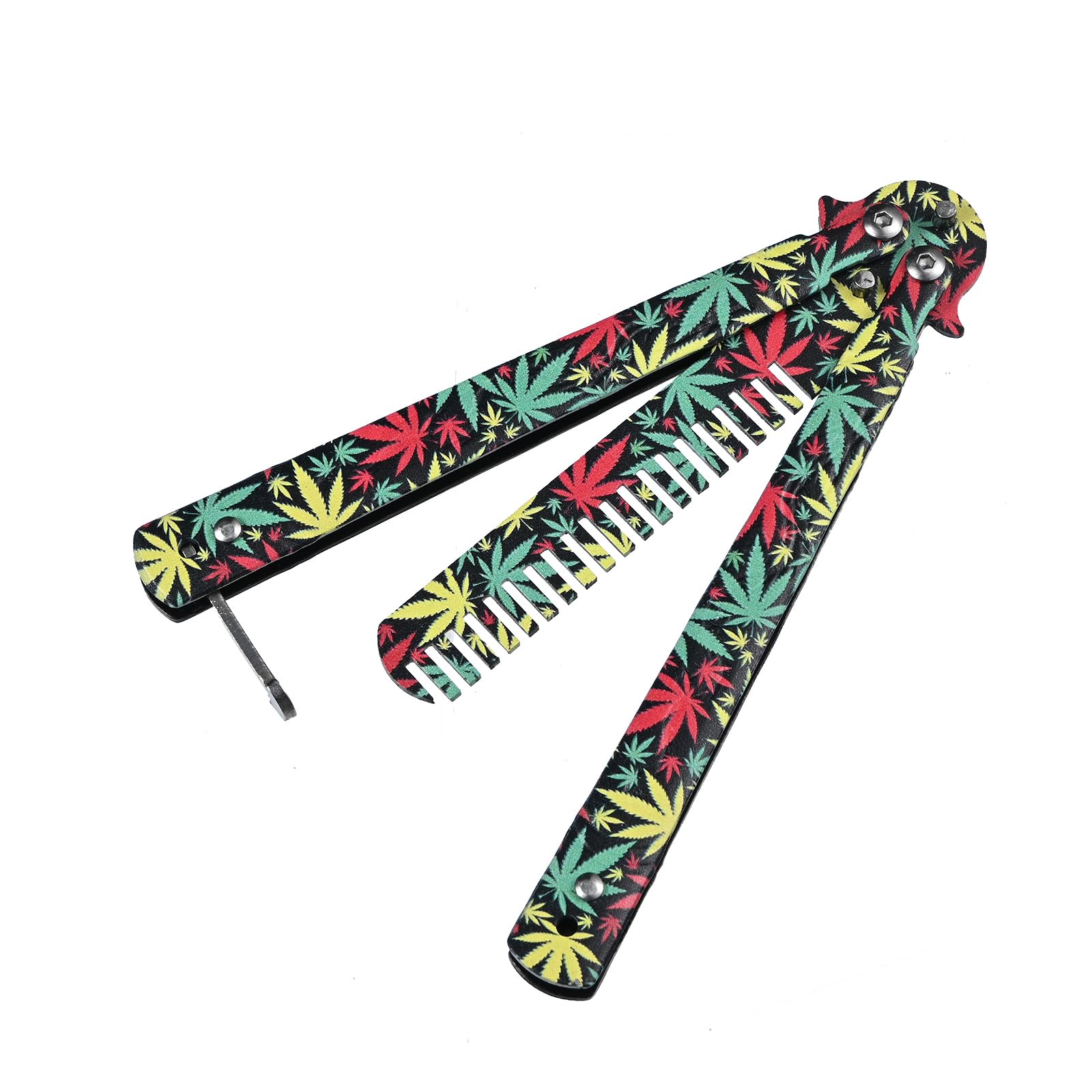 Pettini Pieghevoli In Acciaio Inox Bello Piega Pratica Pettini Stampa 3D Strumenti Per Lo Styling Dei Capelli Per Lo Sport All'aperto-image