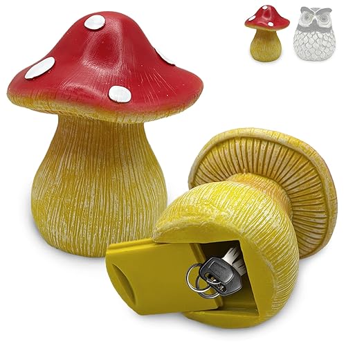 Mushroom Hide a Key Outdoor for Spare Keys – Garden