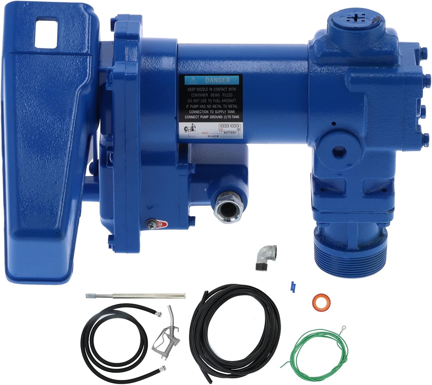 High Efficiency Electric Fuel Transfer Pump, Electric Fuel Transfer Pump 20GPM 45Lmin for Fueling Lawn Tractors, DC 12V