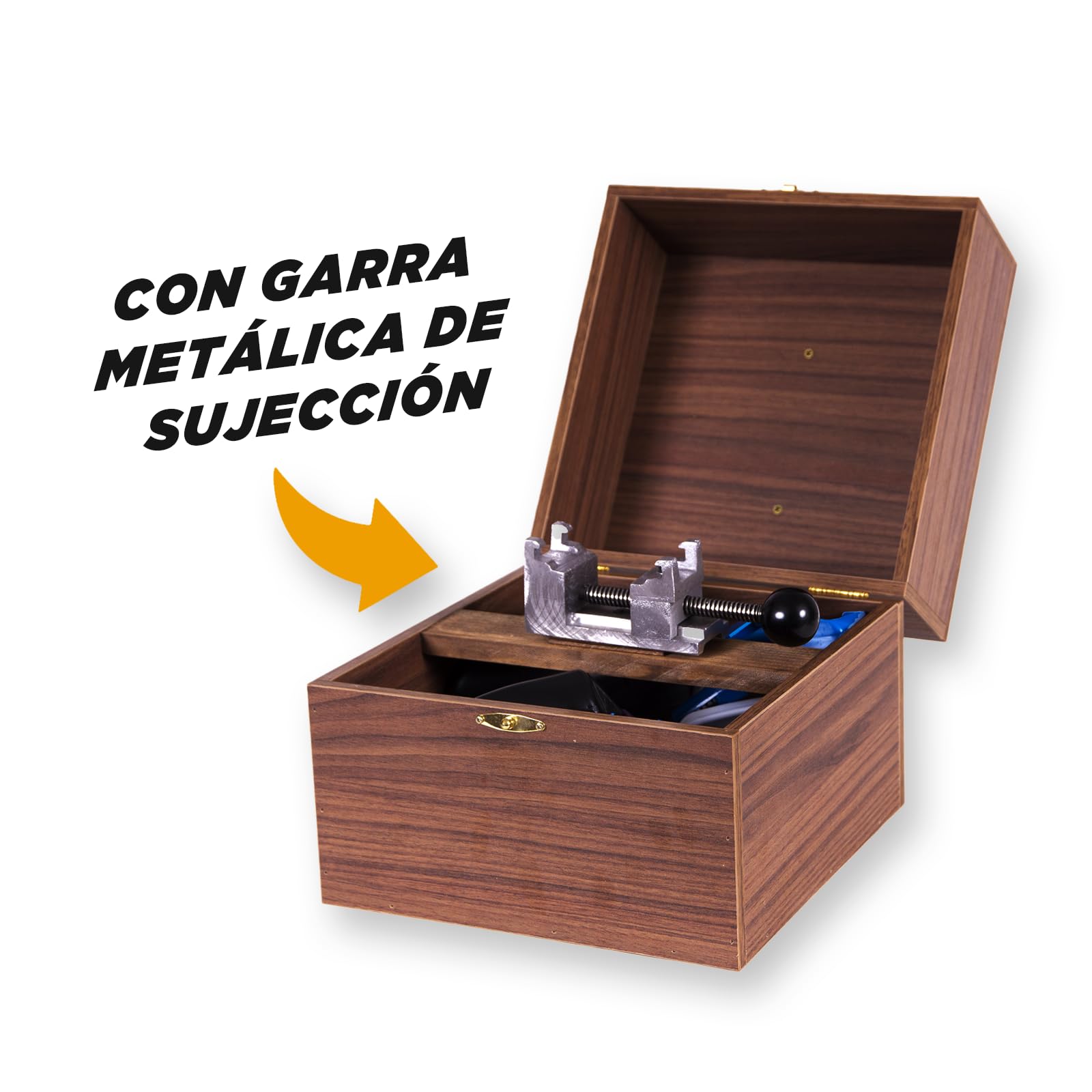 PREMIUM BOX, Limpieza de Zapatillas, Limpia Zapatos, Kit Limpieza Zapatillas, Incluye Garra Metálica de Sujección 360° Hormas Hombre Hormas Mujer Pastillas