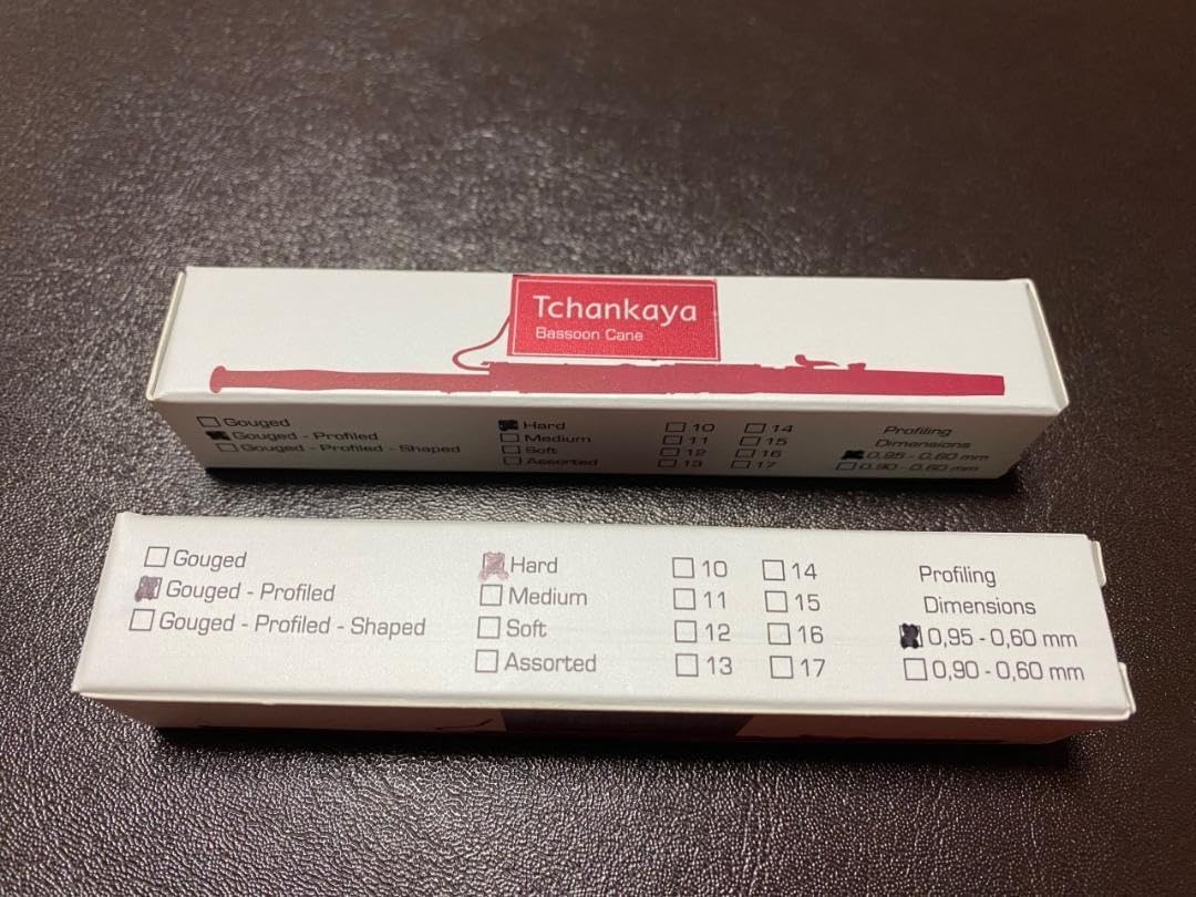 ファゴット用プロファイルドかまぼこ型ケーンチャンカヤハード80枚