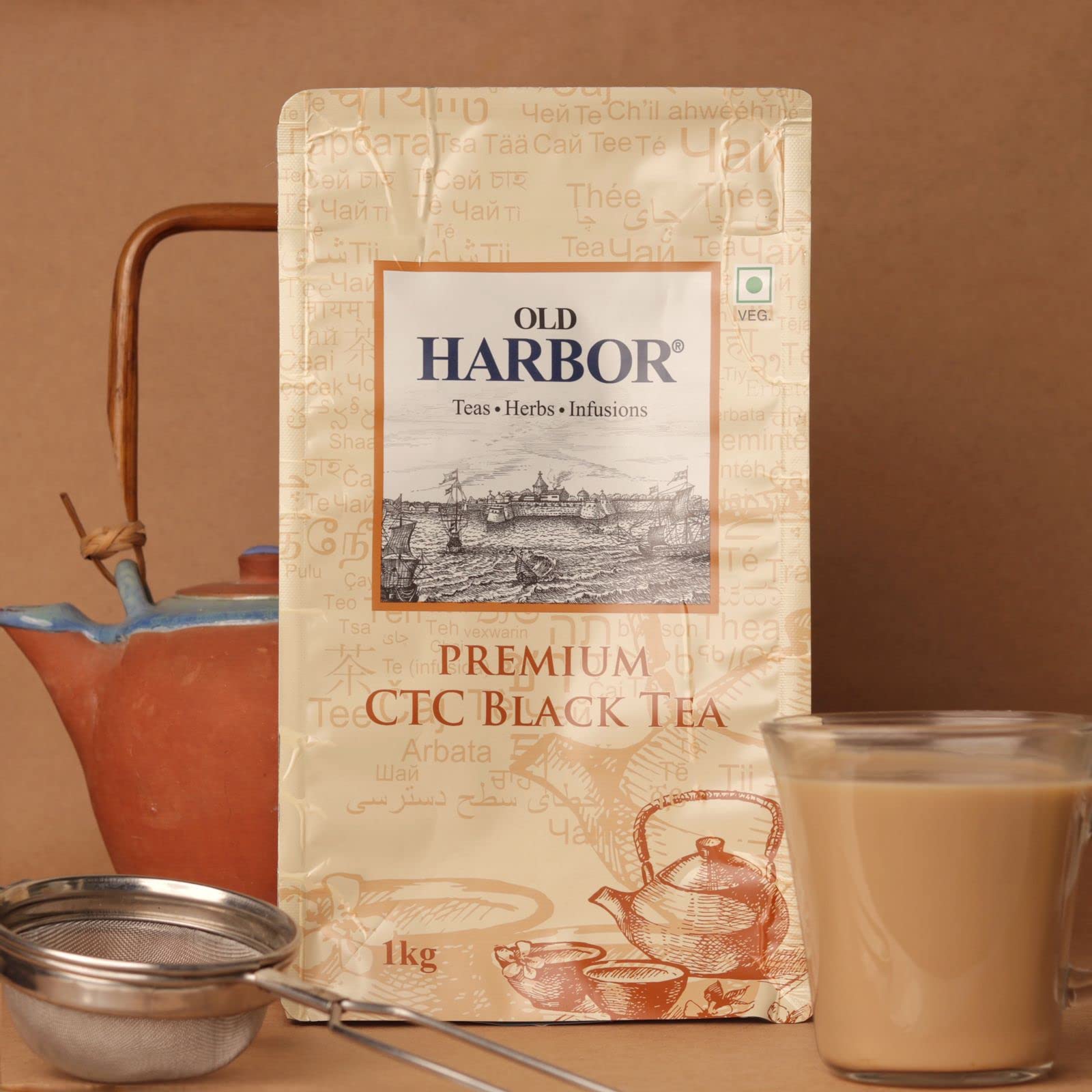 Old Harbor Premium Assam CTC Tea (1 kg. pack) | kadak chai | Stroong,Refreshing & Aromatic (B07FVLRWH3) Amazon Price History, Amazon Price Tracker