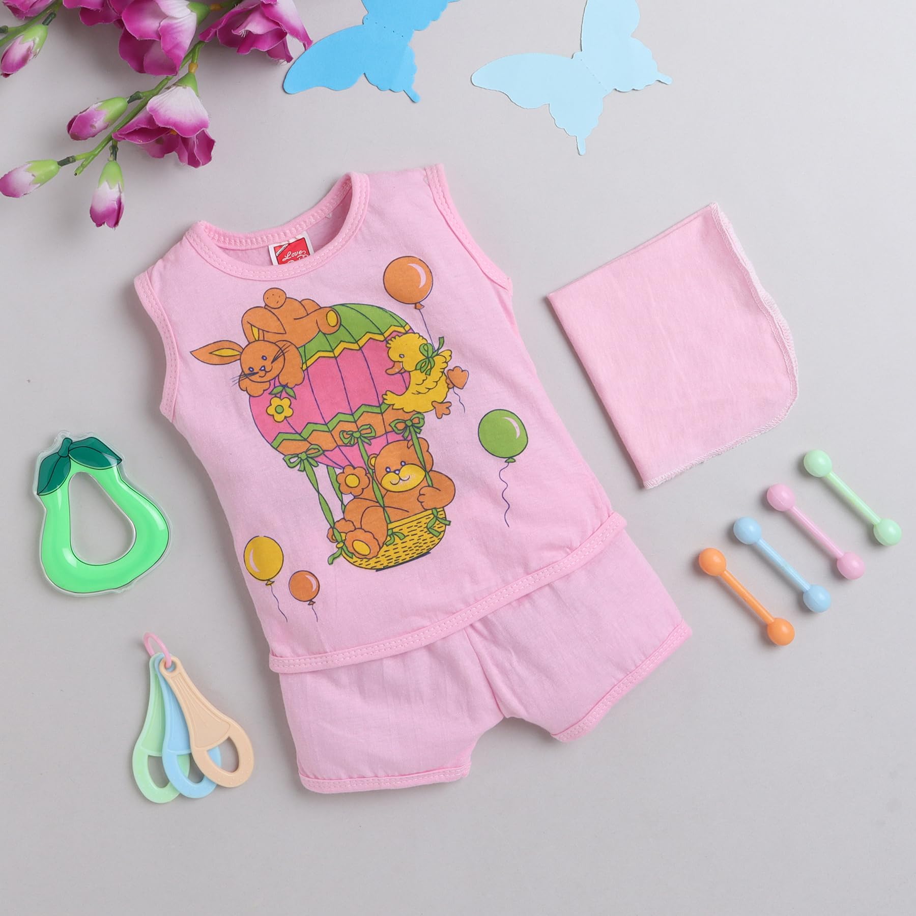 Mini Gift set for baby for age group 0 to 6 Month - 2008 Pink P1-image-42