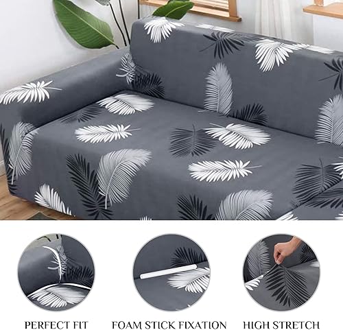 Miniatura 4 de Fundas de sofá modulares en forma de L, 2 fundas elásticas para sofá seccional, reversible, universal, antideslizante, protector de muebles, con 2