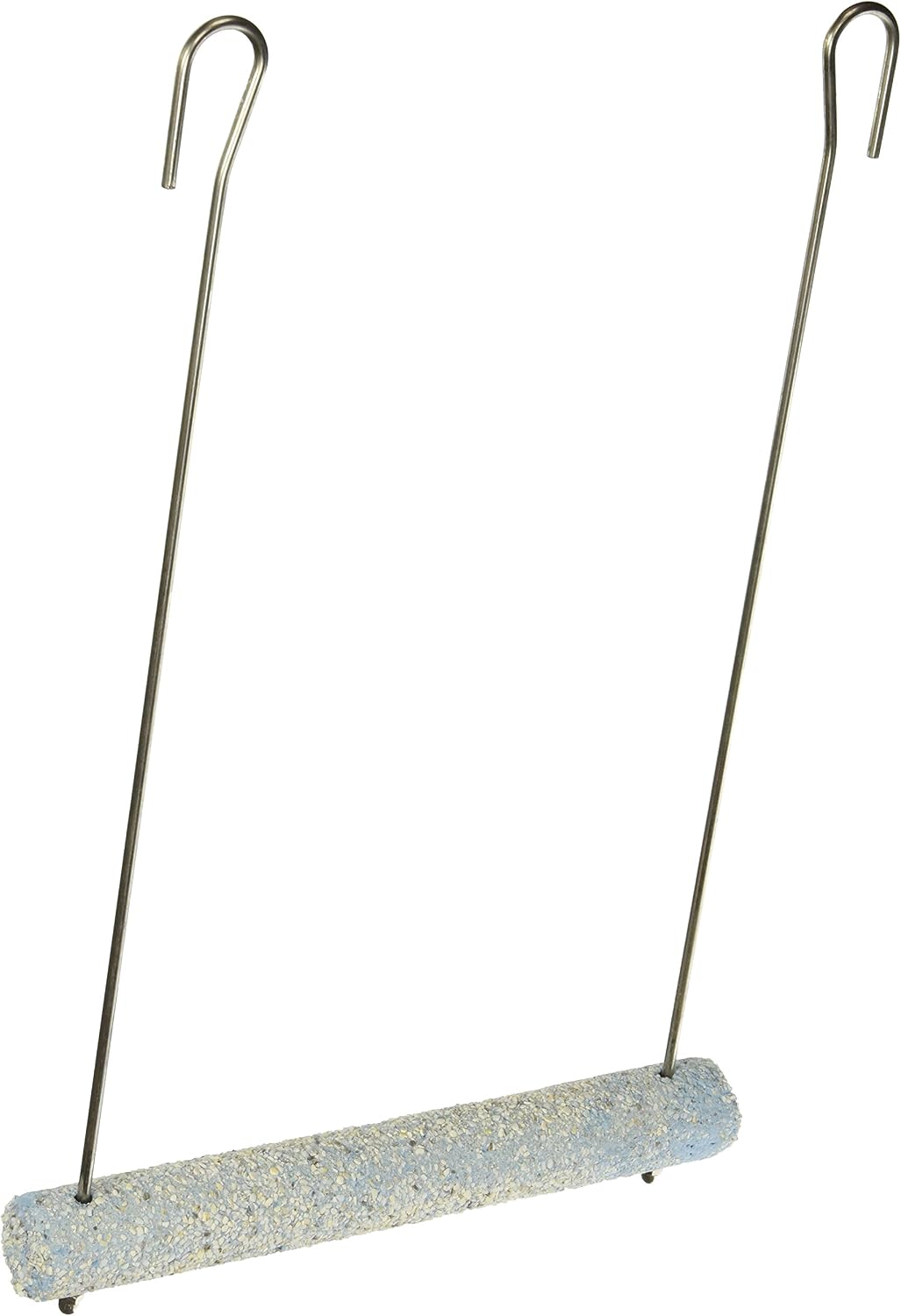 Penn-Plax Bird-Life Trimmer Plus Cement & Metal Swing – Naturally Trims Nails & Beak – Great for Cockatiels, Cockatoos, Conures, African…