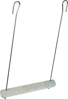 Penn-Plax Bird-Life Trimmer Plus Cement & Metal Swing – Naturally Trims Nails & Beak – Great for Cockatiels, Cockatoos, Conures, African Greys, and More – Medium Size