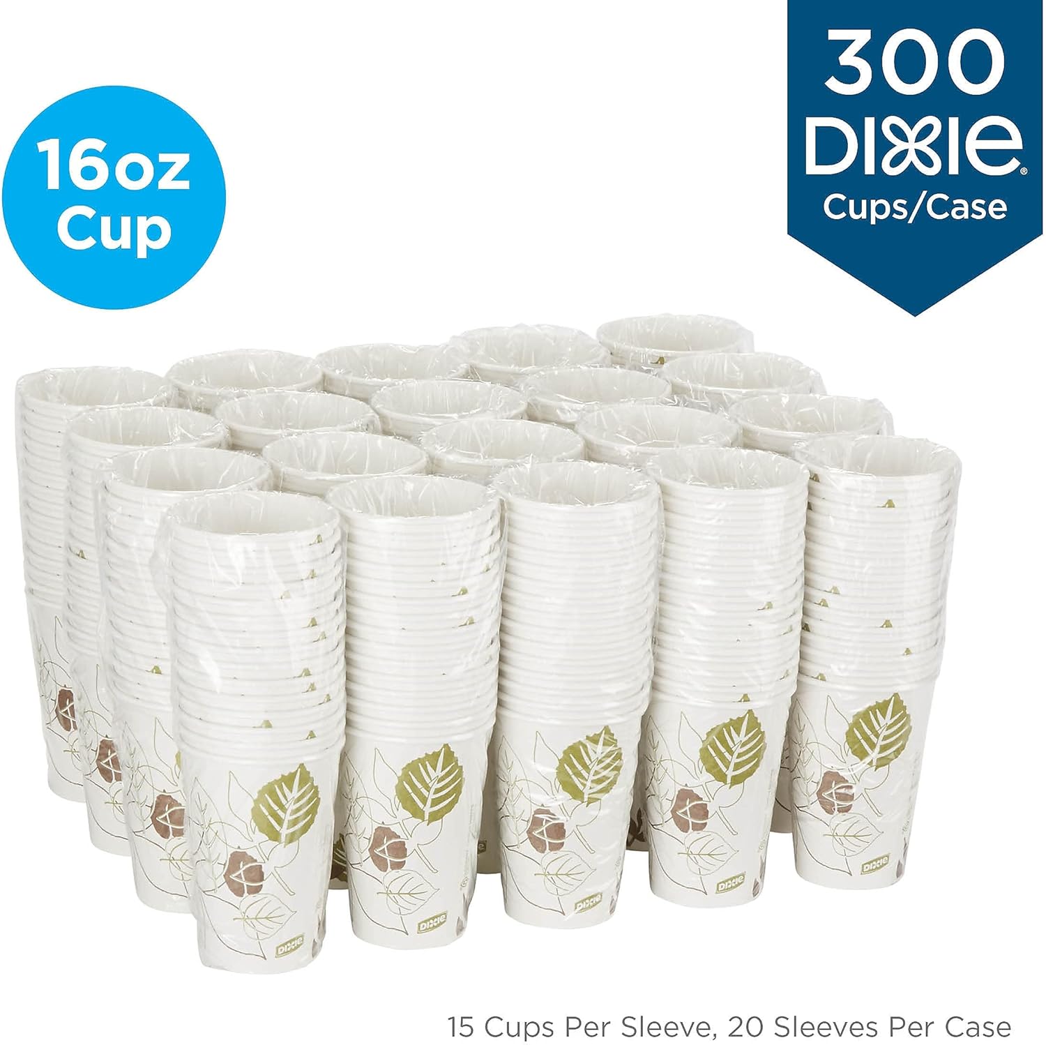 Dixie Pathways Paper Hot Cups, 16 oz.