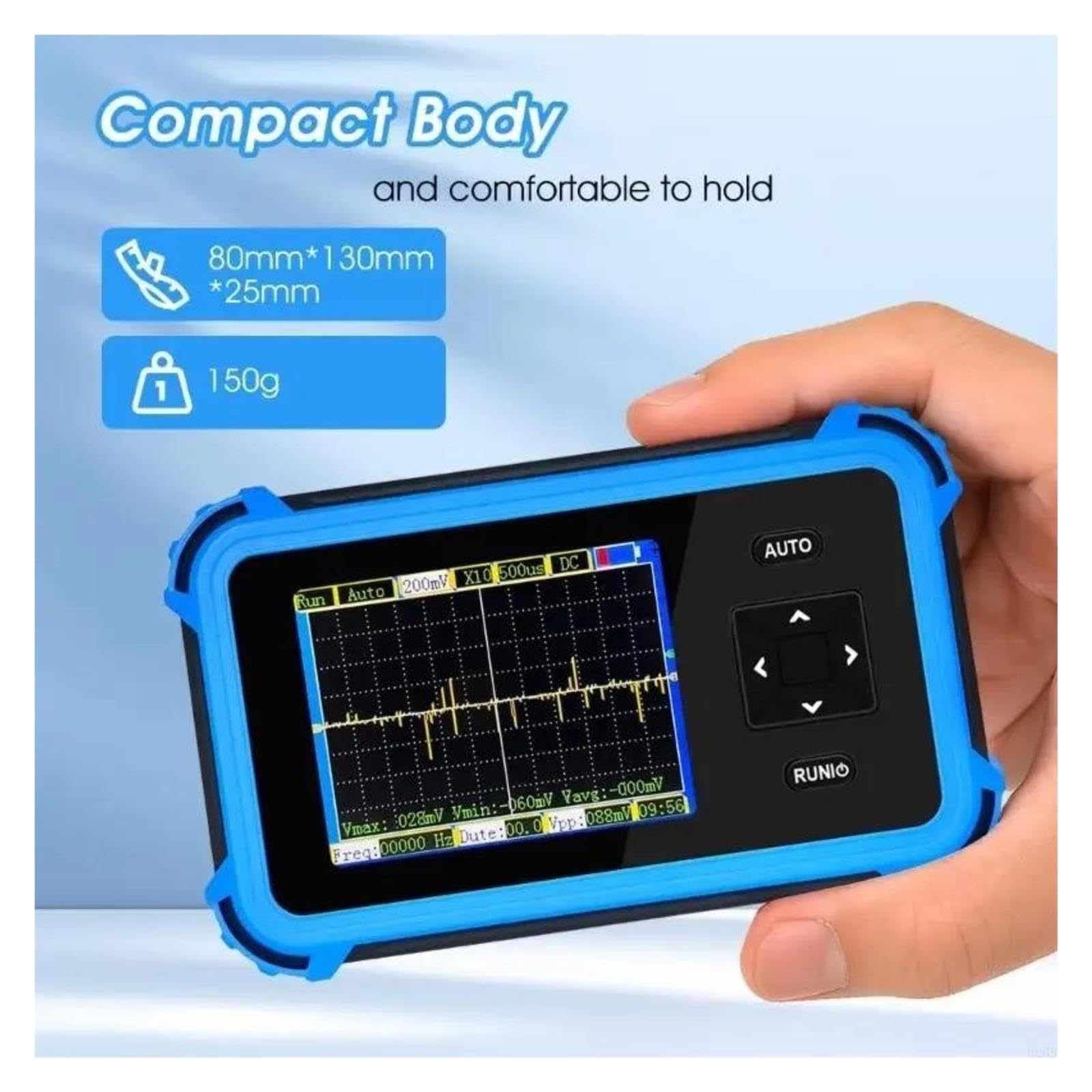 Osciloscopio digital, Osciloscopio digital de mano 930MHz Rango frecuencia 2.0W Potencia salida Enfriamiento eficiente