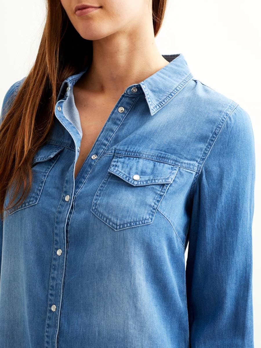 vila vibista denim dress