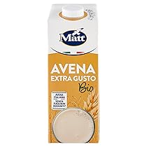 Matt, Avena Bio Extra Gusto, Bevanda Vegetale Senza Lattosio e Senza Zuccheri Aggiunti, Bevanda Fresca e Dissetante a Basso Contenuto di Grassi, Gusto Delicato e Dolce, Alimentazione Sana, 1L