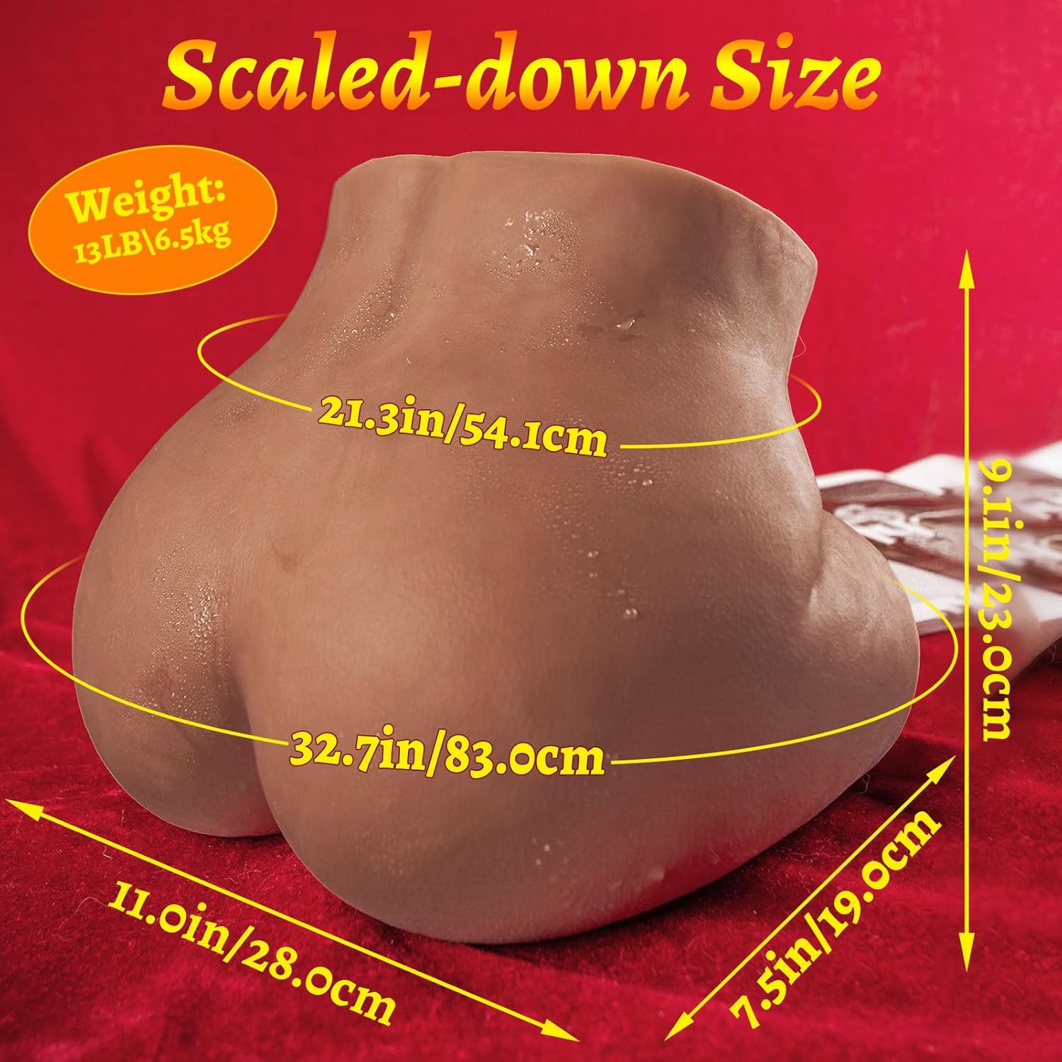 Hipgaga Sex Doll Male Masturbator Realistic Pocket Pussy Doll Adult Toys, 14 Lb Full Size Sex Dolls Ass Toy with Tight Pussy Anus, Male Sex Toys for Men Sex Toy Stroker Vagina Toy Sex Torso Butt