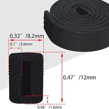 2 PCS Hard Saddlebag Lid/Cover Weather Strip Rubber Seal Gasket for Harley Touring 1994-2013 Road King, Road Glide, Street Glide, Electra Glide, Ultra-Classic FLT/FLHT/FLHR/FLHX/FLTR/FLTR