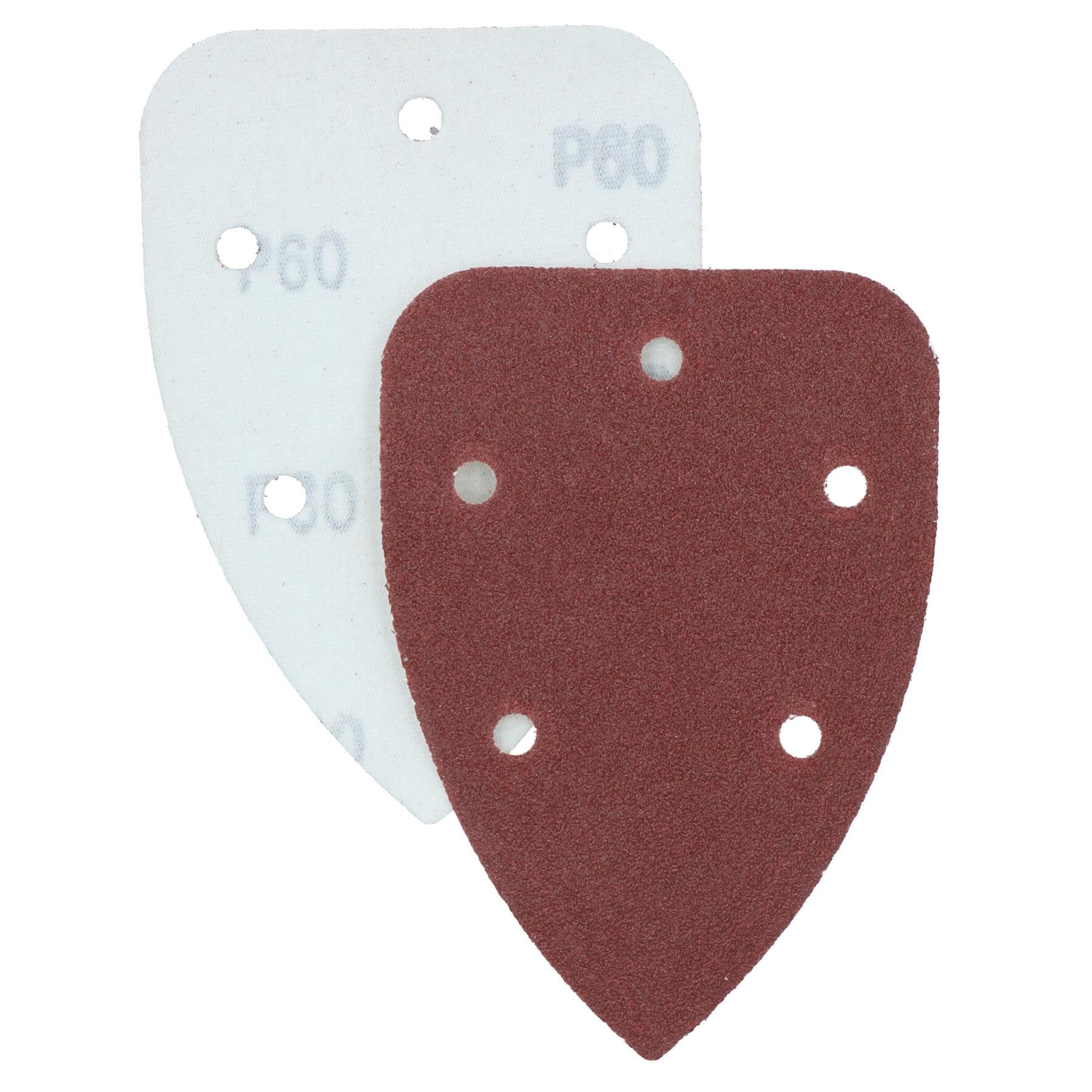Crochet et boucle Disques ponçage détail 140mm triangulaire grain mélangé 120pk