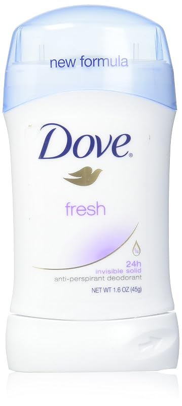 Desodorante antitranspirante em bastão Dove Invisible Solid Fresh, pacote com 5