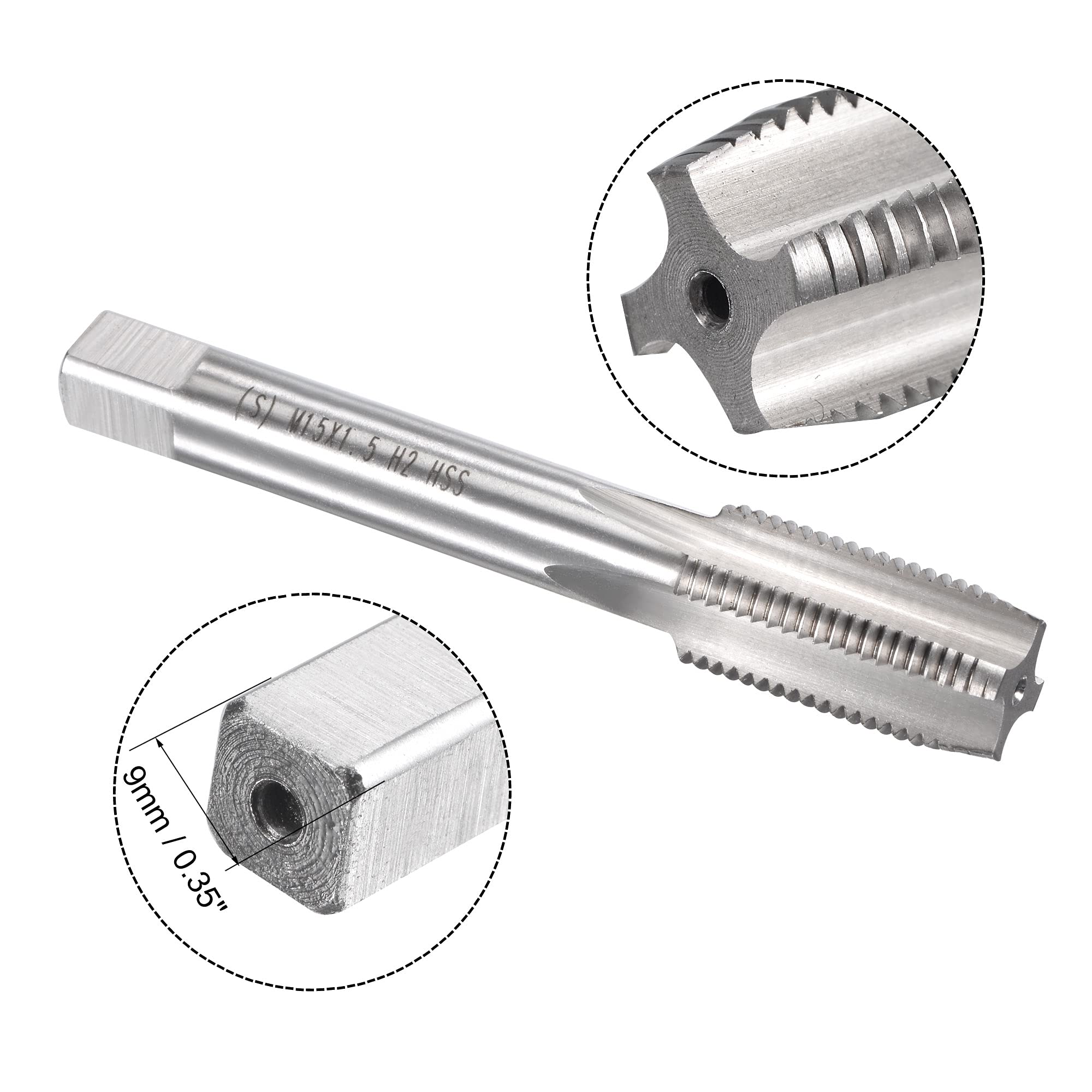 Filière Métrique M15 X 1,5 Mm - Filetage à Gauche, Alliage Acier, Pour Réparation Et Nettoyage
