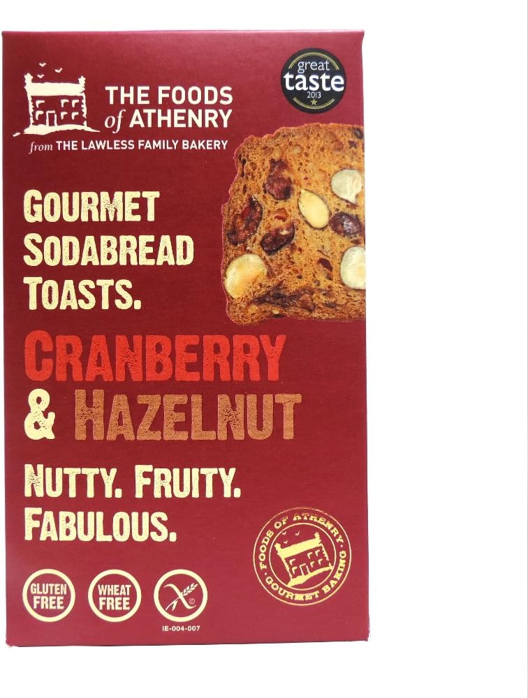 Foods of Athenry Cranberry and Hazelnut Crackers 110 g