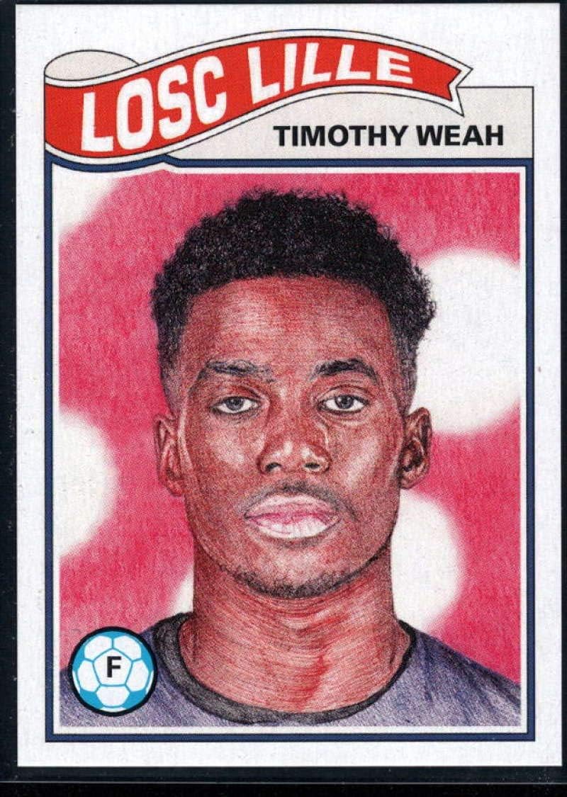 2019 Topps The UCL Living Set UEFA Champions League #98 Timothy Weah LOSC Lille Official Soccer Futbol Trading Card LIMITED PRINT RUN