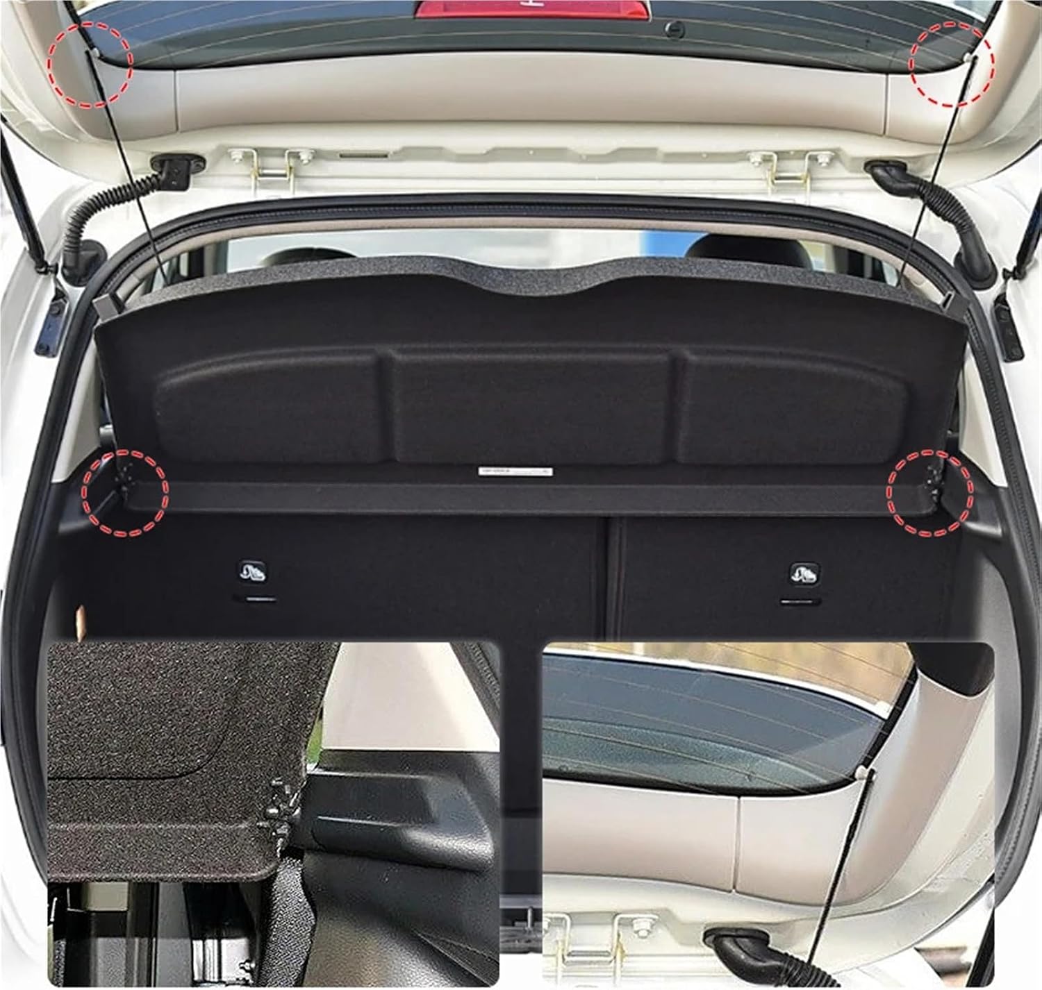 For Nissan Tiida 2011-2021 Not-retractable Trunk Cargo Cover Parcel Rack Anti-Peeping Auto Interior Accessories