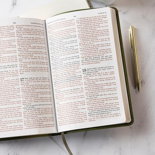 KJV Thinline Bible, Olive Leathertouch: King James Version, Olive, Leathertouch, Thinline