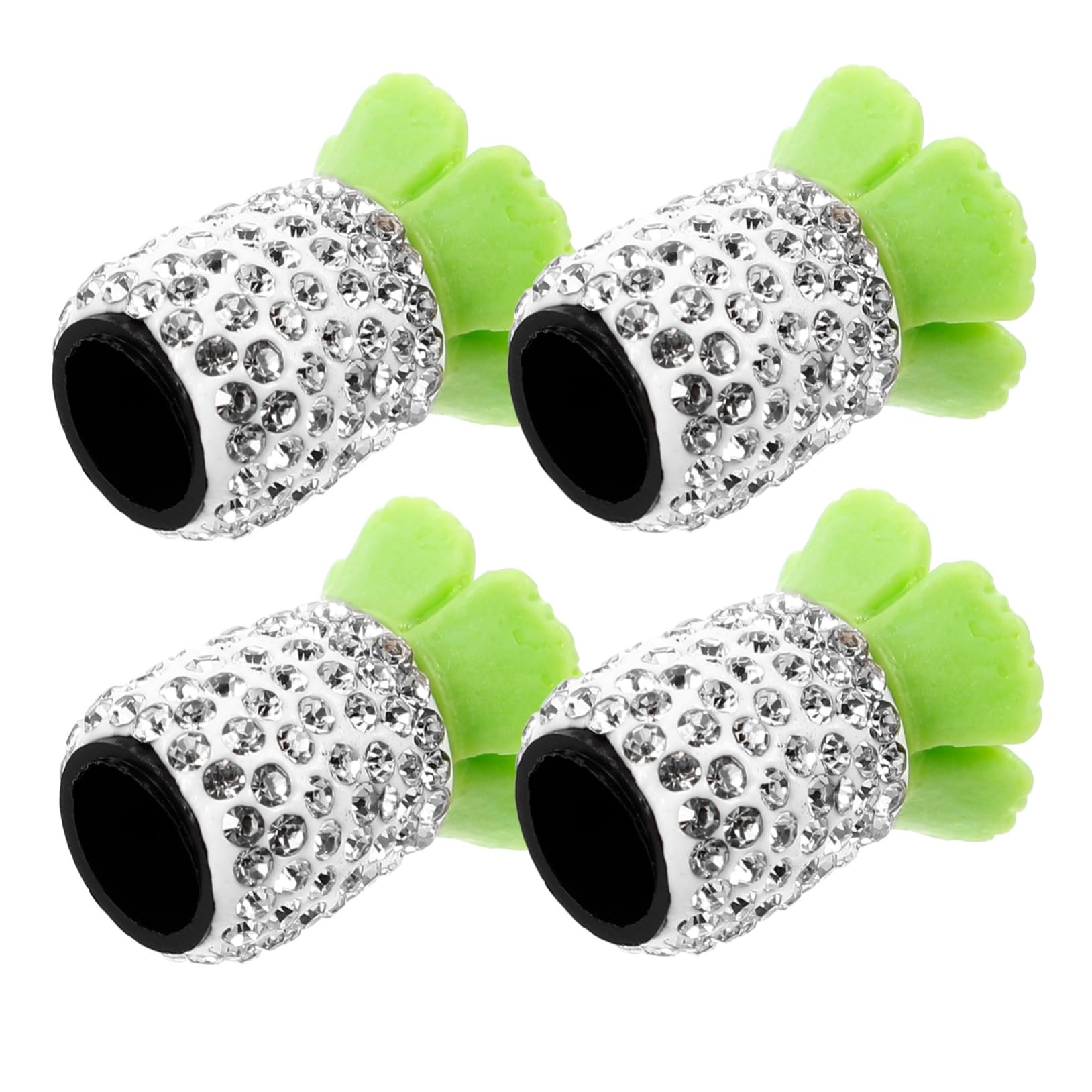 Cabilock 5 Set Tappo Della Valvola Tempestato Di Diamanti Per Caps Cappucci Delle Valvole Cappucci Degli Steli Delle Valvole Dei Pneumatici Tappo Del Pneumatico Finto Strass 4 Pezzi*5