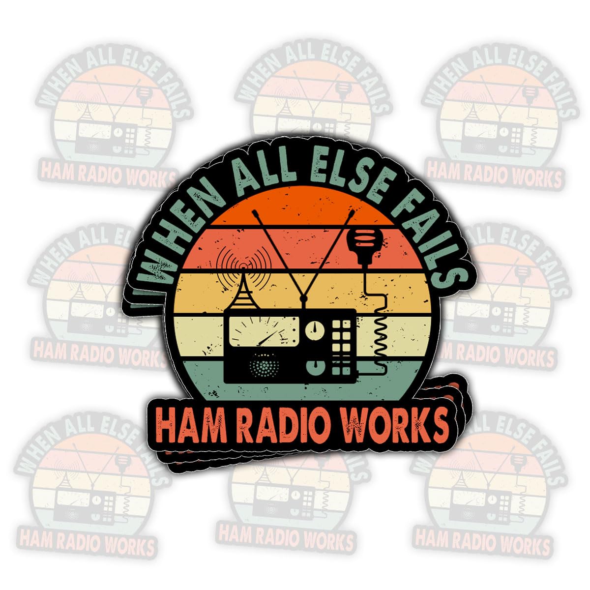 Stickers imperméables lot de 3 autocollants vinyle 7.6 cm anti-rayures ordinateur