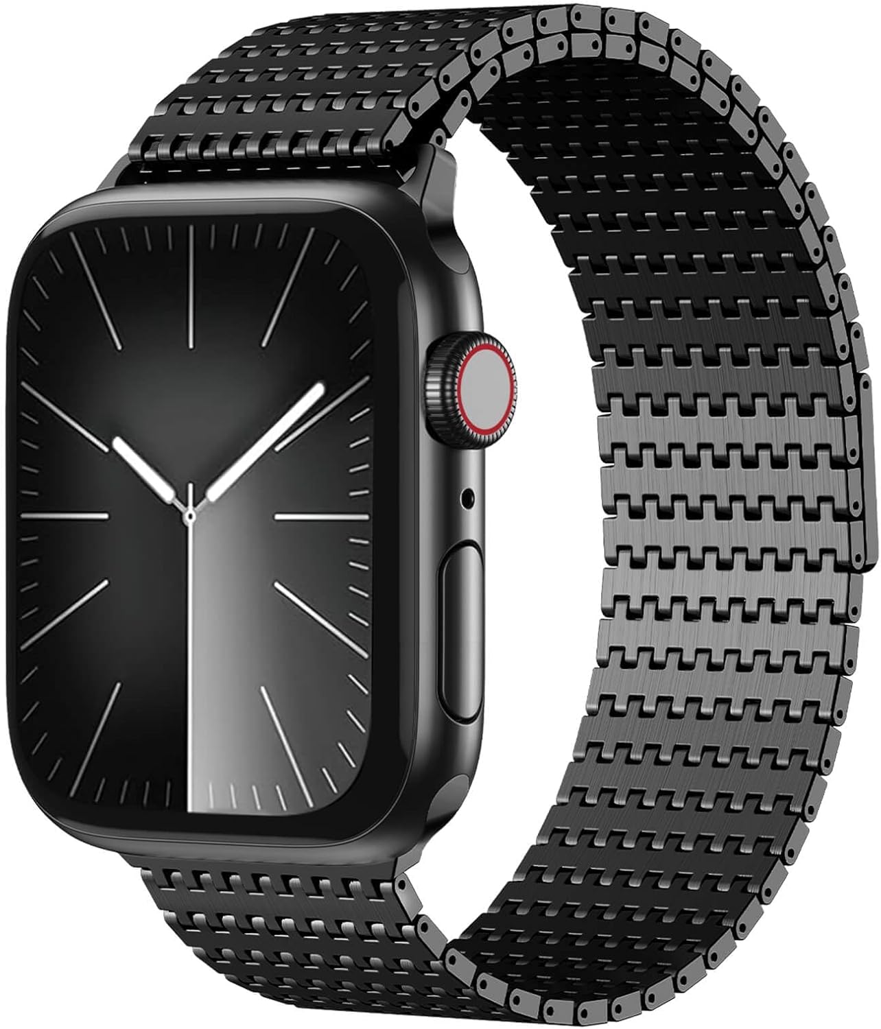 Magnetic Mesh Loop Band Compatible with Apple Watch Band 49mm 46mm 45mm 44mm 42mm 40mm 41mm 38mm Men Women, Stainless Steel Adjustable Metal Strap for iWatch Series 10 9 8 7 6 5 4 3 2 1 Ultra SE