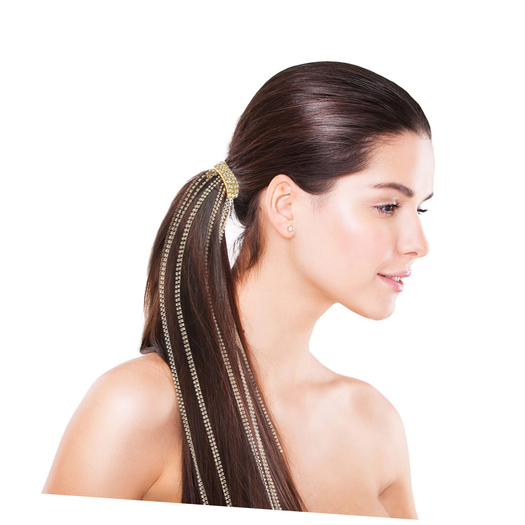 ABOOFAN 4stücke Fashion Rhinestone Haarklammer Mit Fransen Für Damen Elegante Haarspange Für Pferdeschwanz Und Hochsteckfrisuren Vielseitiges Haaraccessoire