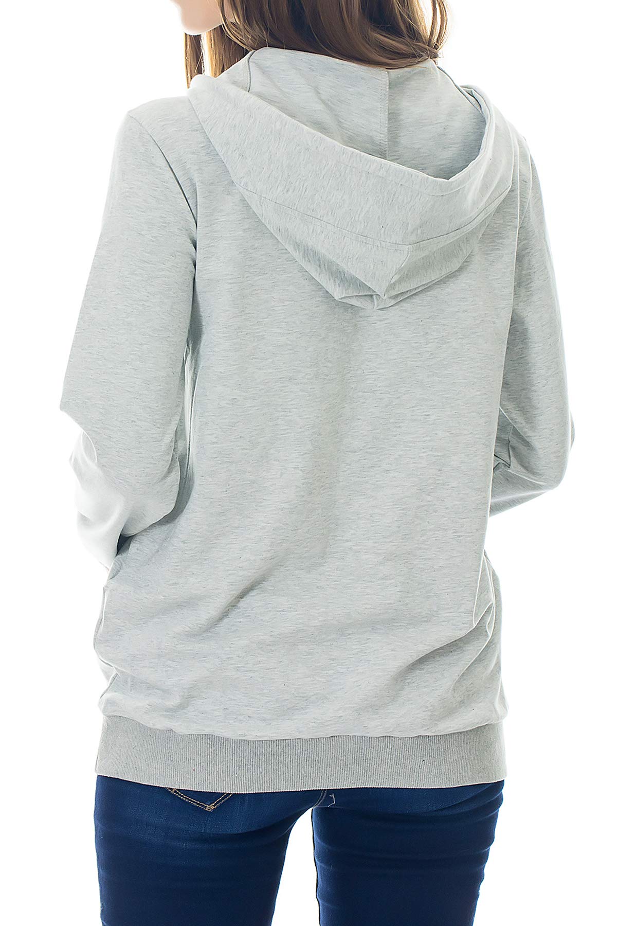 Smallshow - Sudadera con Capucha de Lactancia Maternidad para Mujer