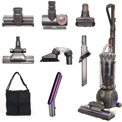 Dyson Ball (Formerly DC65) Animal+ | Allergy Complete Upright Vacuum with 8 Tools | HEPA Filtered | Corded (Silver - 8 Tools)