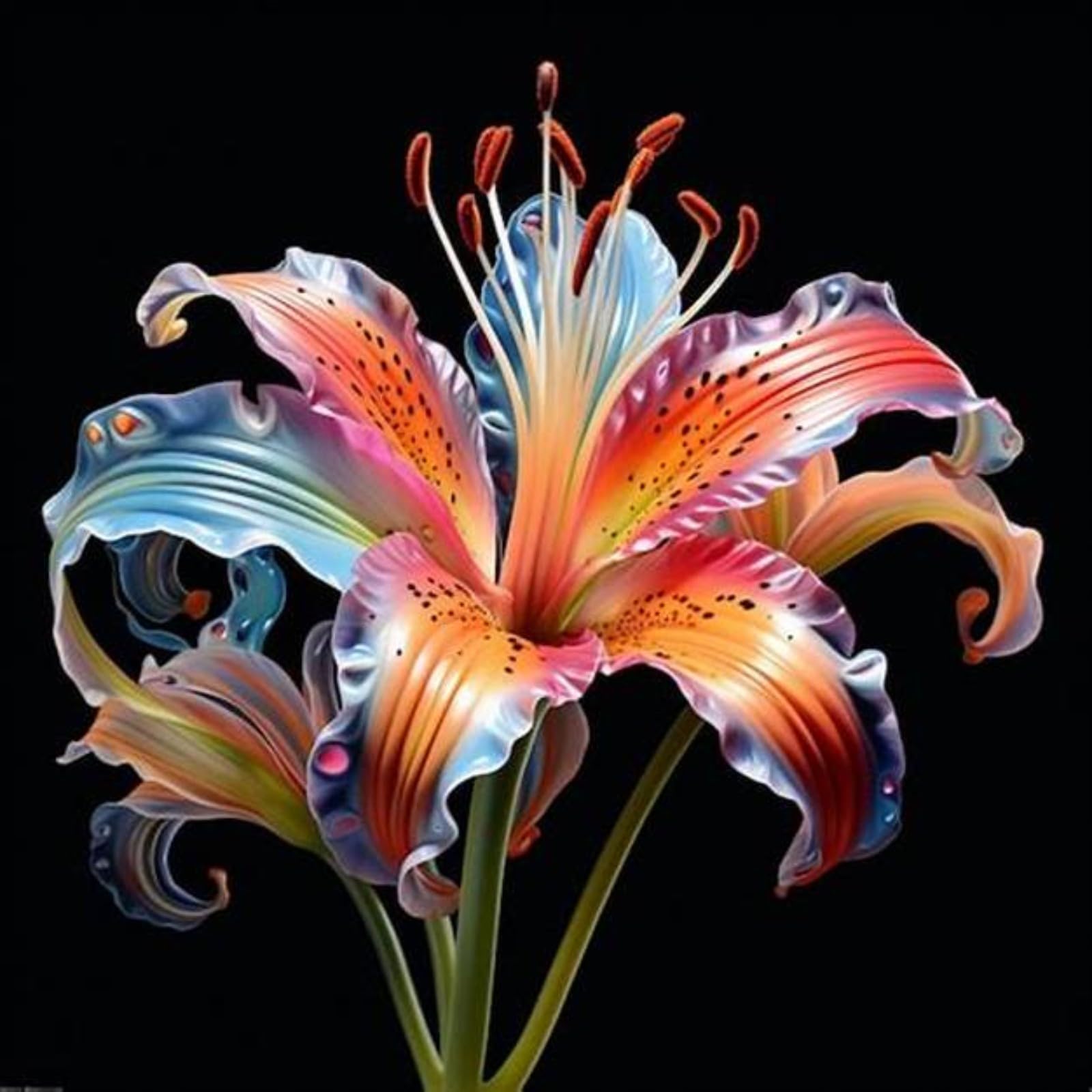 Excellent Tiger Lily Bulbs for Planting Now UK Perennial Excellent Cold-Resistant Display Plant Bulbs Easy Plant Ornamental Greening Flower Good for Containers Natural Organic -8bulbs-B โ image 1