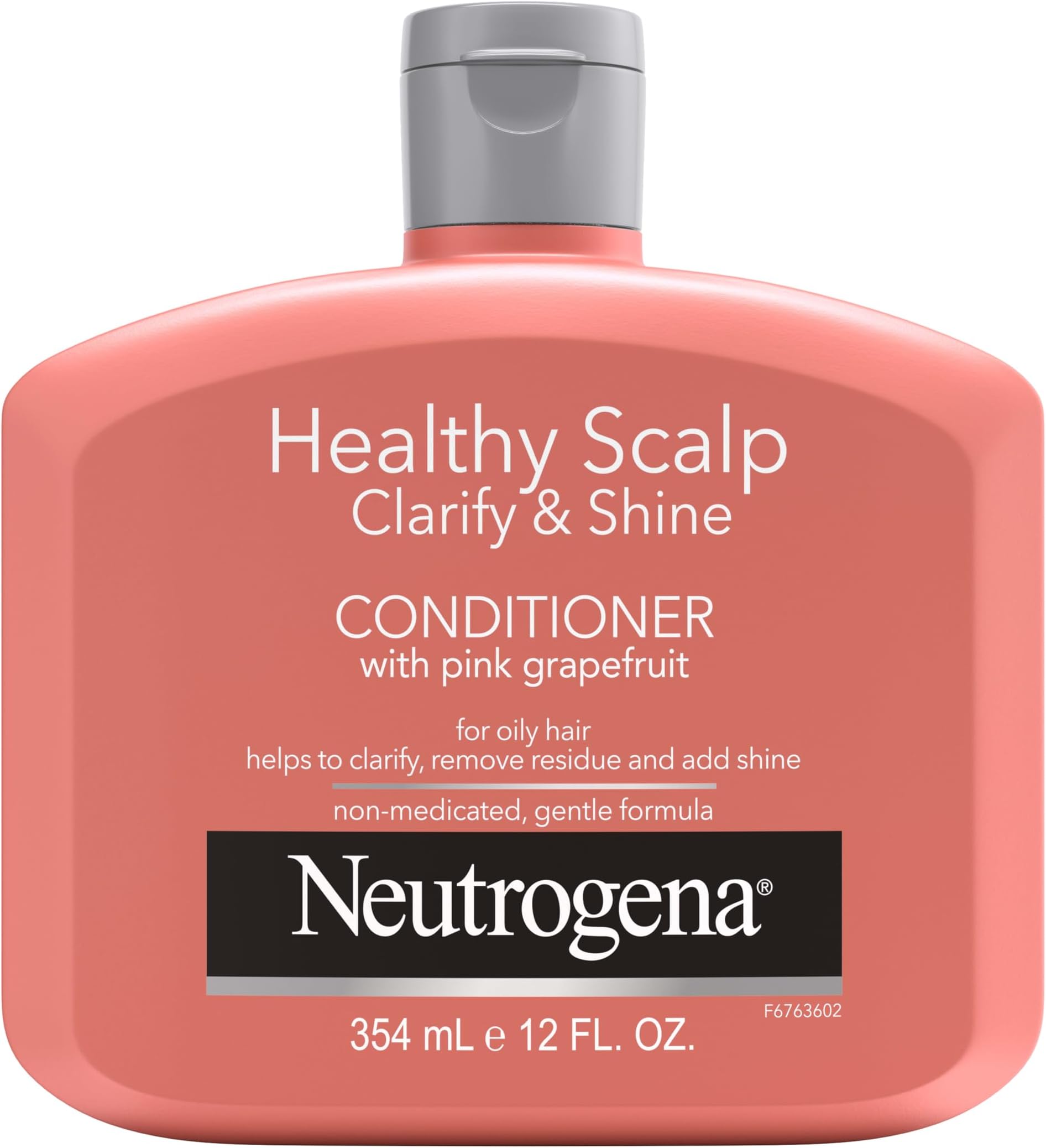 Exfoliating Healthy Scalp Clarify & Shine Conditioner for Oily Hair and Scalp, Anti-Residue Conditioner with Pink Grapefruit, Paraben & Phthalate-Free, Color-Safe, 12oz