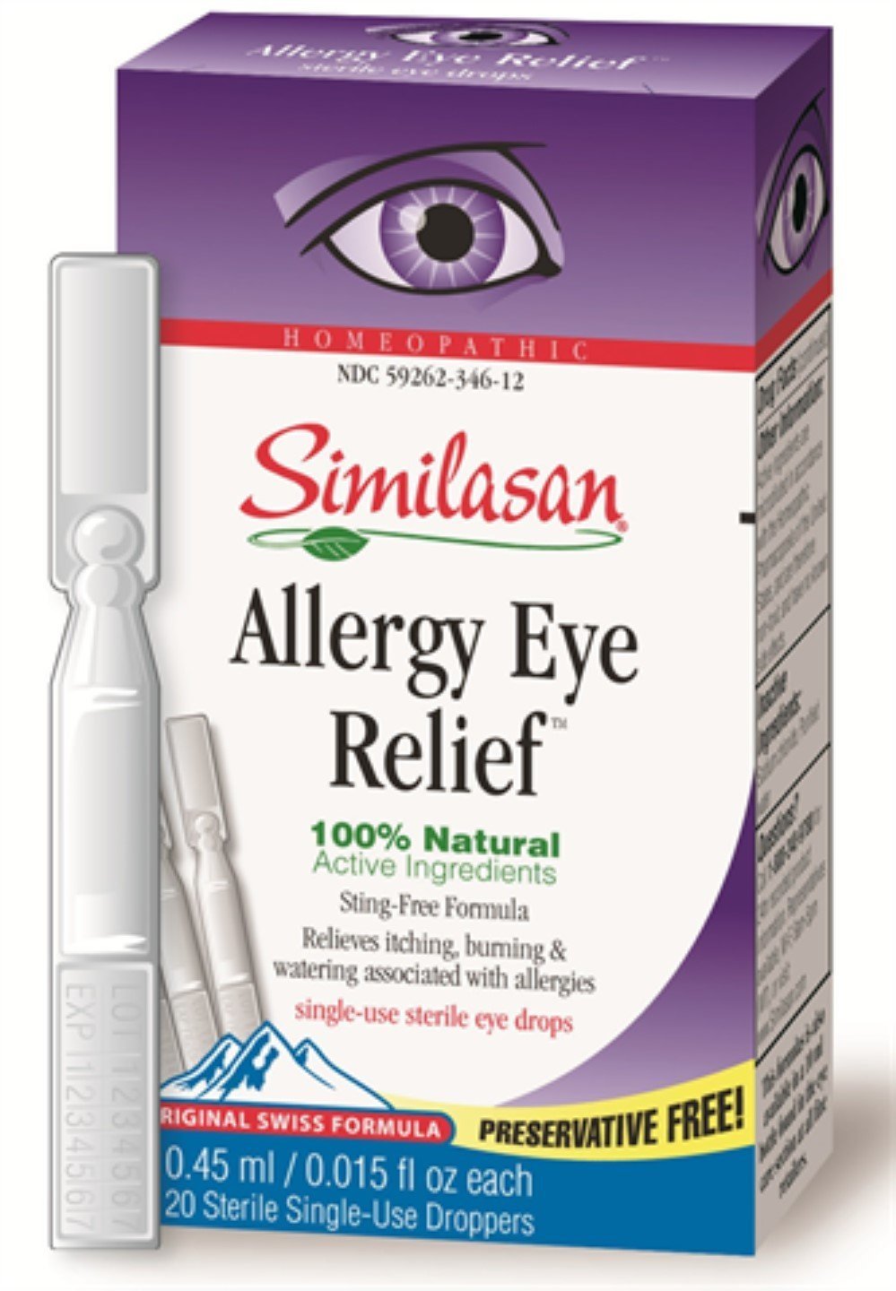 Similasan Allergy Eye Relief Single Use Droppers Pack of 1 Multi