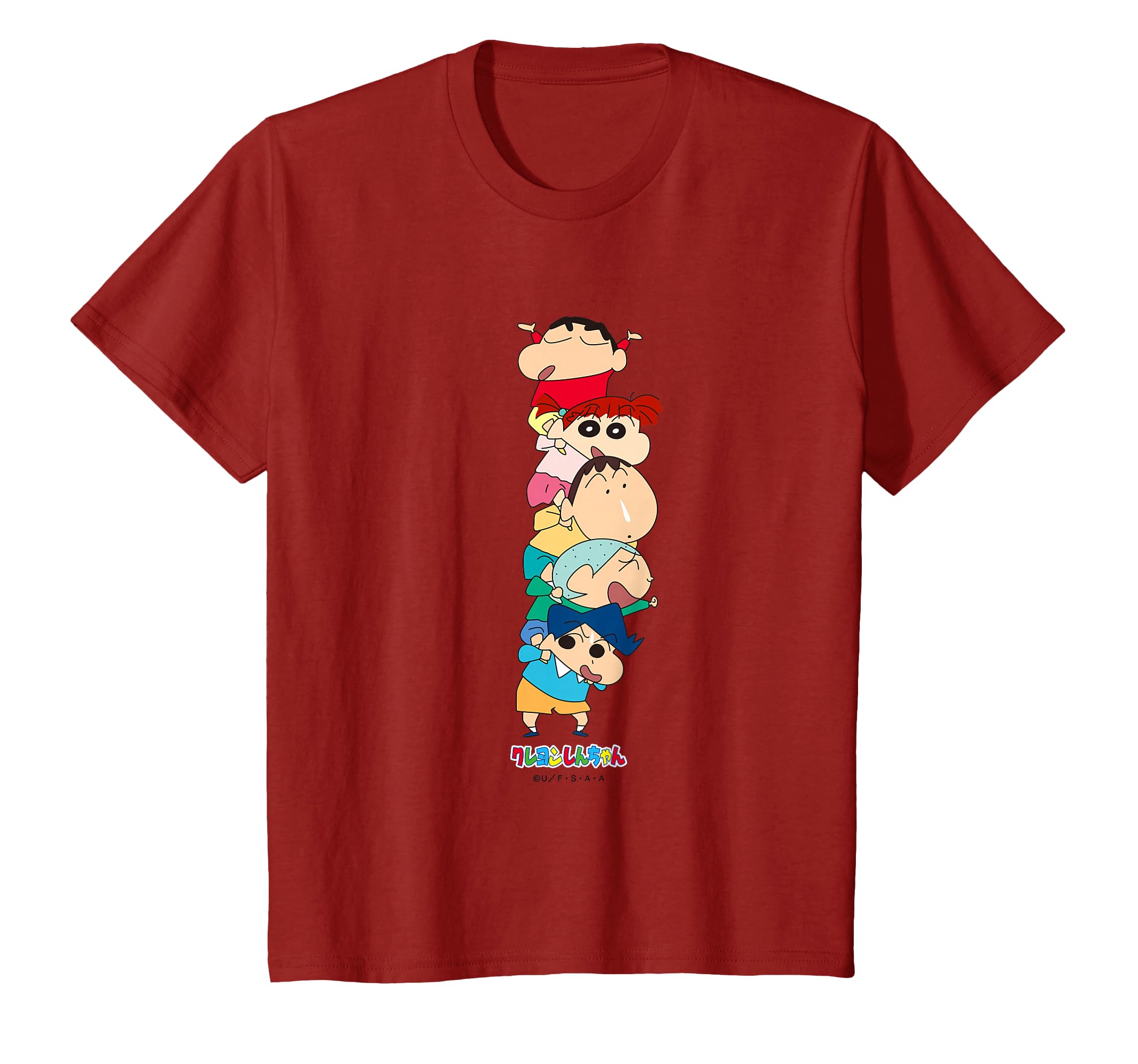 Amazon.co.jp: クレヨンしんちゃん 肩車！かすかべ防衛隊 Tシャツ