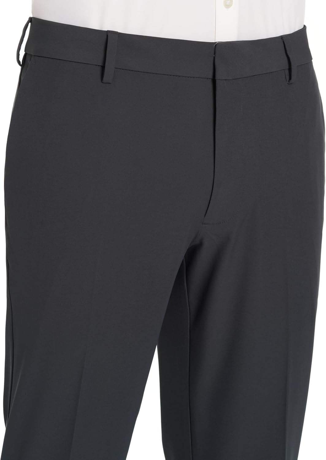 Van Heusen Mens Stain Shield Stretch Slim Fit Flat Front Dress Pant - Image 6