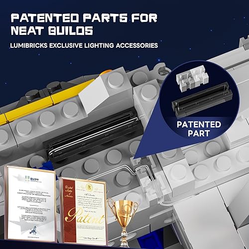 Miniatura 3 de Space Bounty Hub - Juego de ladrillos de construcción de iluminación  Future Alien Cyberpunk Style Modular Collection Kit de exhibición con