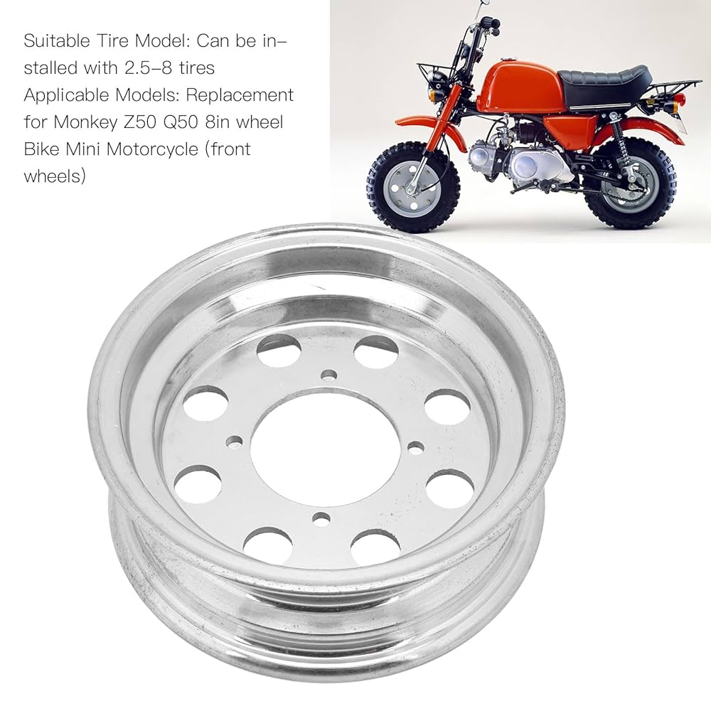 XTevu Motorcycle Front Wheel Rim, Aluminium Alloy Polished