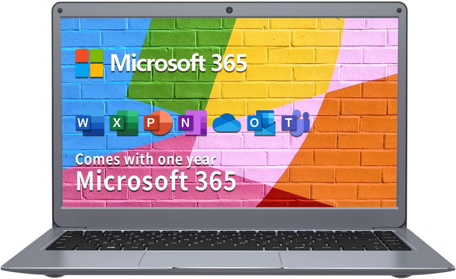 jumper Notebook 13,3 Zoll, Microsoft Office 365, Laptop mit Windows 10, 4GB RAM, 64GB SSD, Intel