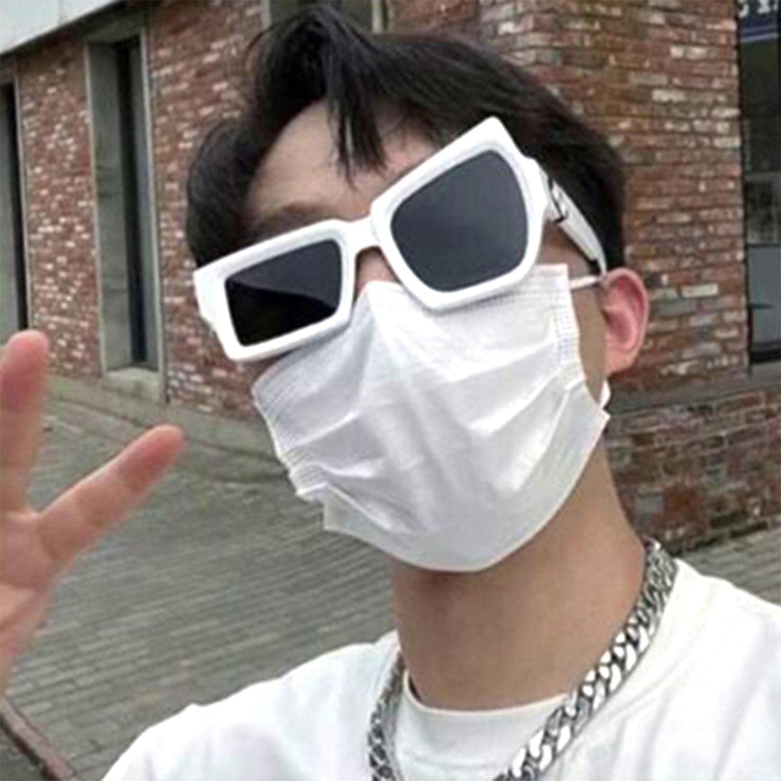 kowaku Sunglasses for, Quirky Eyewear for Parties, White