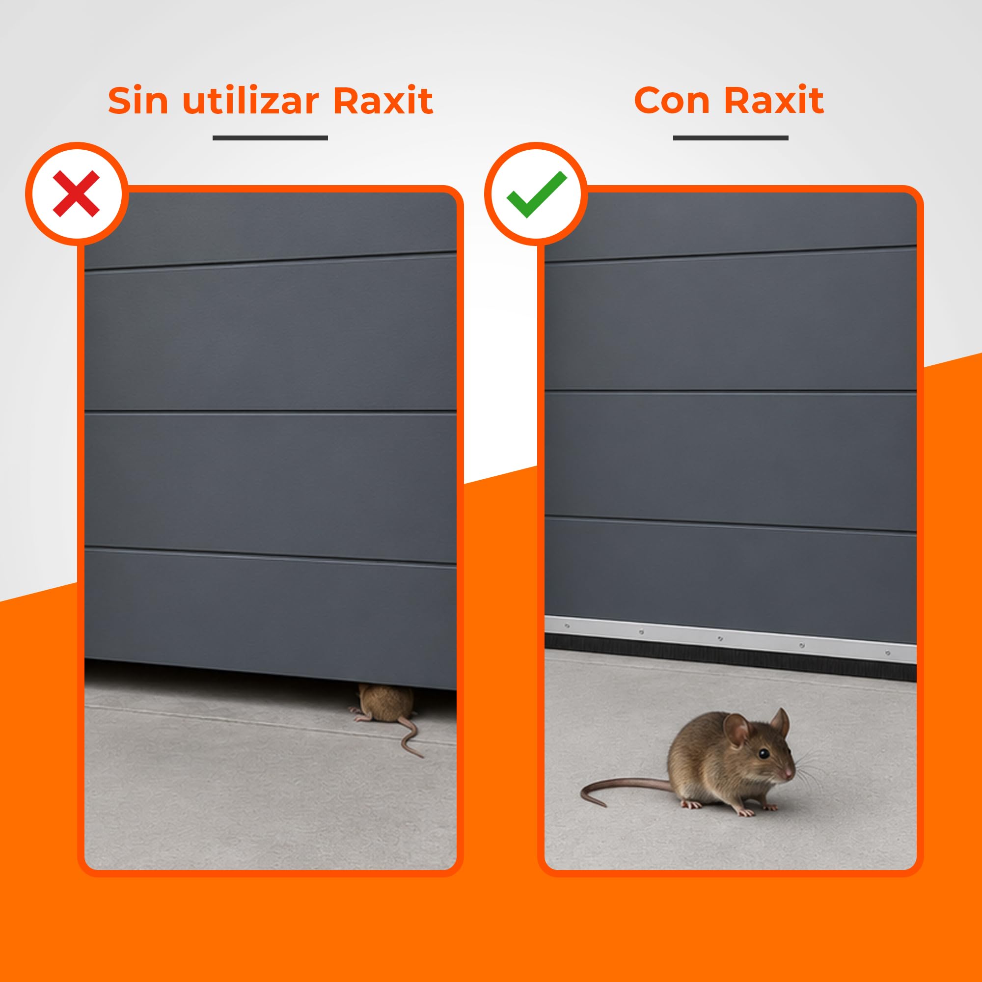 Burlete Puerta Exterior SEAL Anti Roedores 5 m x 75 mm
