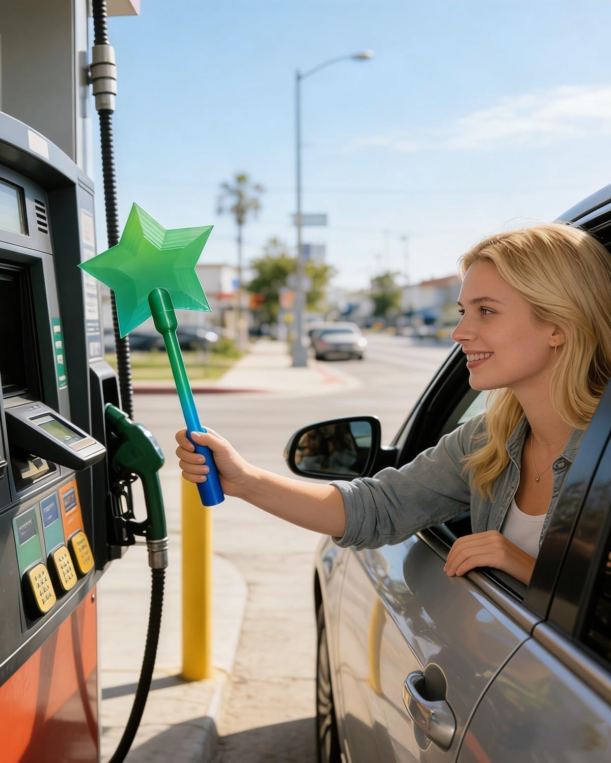 Fairy Pay Wand, 3D Printed Wand Tap to Pay,Star Magic Wands Contactless Payment Card Holder, Taps-to-Pays Credit Card Wands (Regular-E) - 3